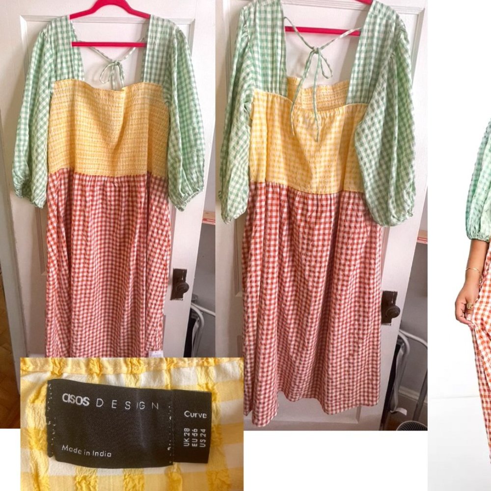 Asos Renfair//picnic table cloth vibe dress